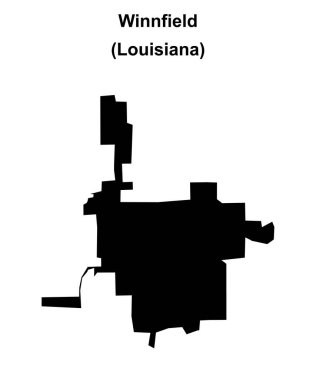 Winnfield (Louisiana) boş ana hat haritası