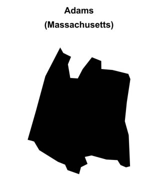 Adams (Massachusetts) boş ana hat haritası
