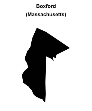 Boxford (Massachusetts) boş ana hat haritası