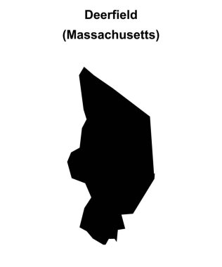 Deerfield (Massachusetts) boş ana hat haritası