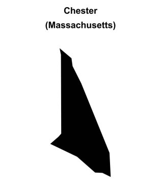 Chester (Massachusetts) boş ana hat haritası