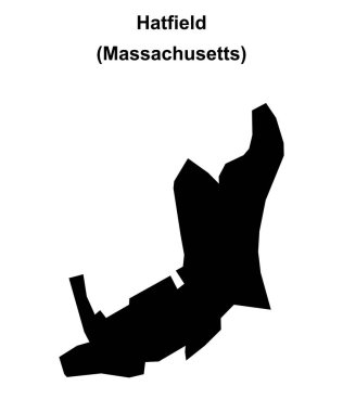 Hatfield (Massachusetts) boş dış hat haritası