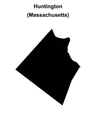 Huntington (Massachusetts) boş ana hat haritası