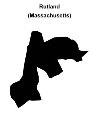 Rutland (Massachusetts) boş ana hat haritası
