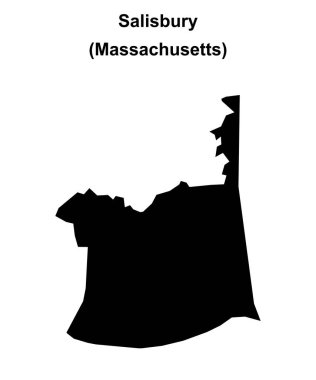 Salisbury (Massachusetts) boş ana hat haritası