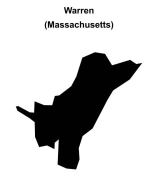 Warren (Massachusetts) boş ana hat haritası