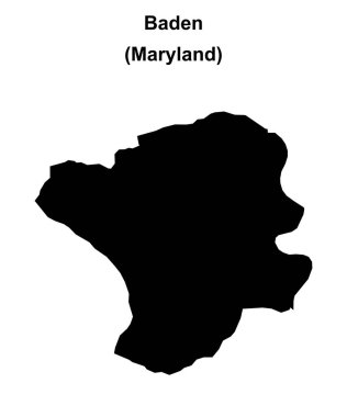 Baden (Maryland) boş ana hat haritası