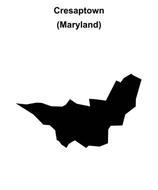 Cresaptown (Maryland) boş ana hat haritası