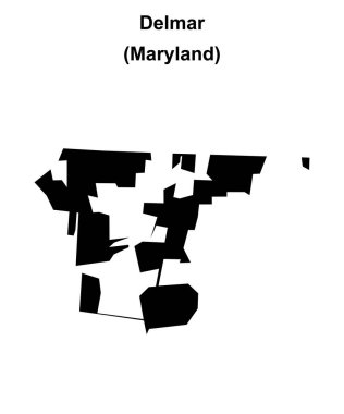 Delmar (Maryland) boş ana hat haritası