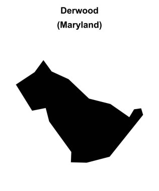 Derwood (Maryland) boş ana hat haritası