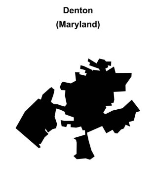 Denton (Maryland) boş ana hat haritası