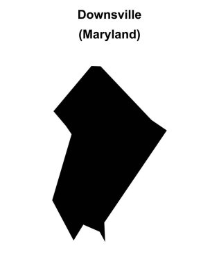 Downsville (Maryland) boş ana hat haritası