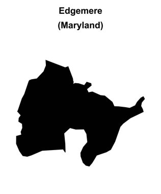 Edgemere (Maryland) boş ana hat haritası