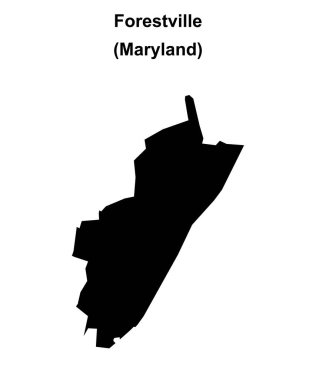 Forestville (Maryland) boş ana hat haritası