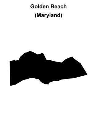 Golden Beach (Maryland) boş ana hat haritası