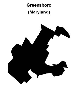 Greensboro (Maryland) boş ana hat haritası