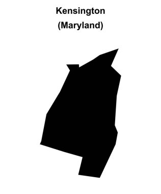 Kensington (Maryland) boş ana hat haritası