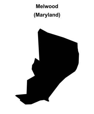 Melwood (Maryland) boş ana hat haritası