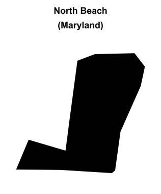 North Beach (Maryland) boş ana hat haritası