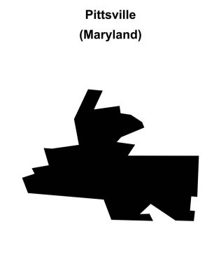 Pittsville (Maryland) boş ana hat haritası