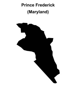 Prens Frederick (Maryland) boş ana hat haritası