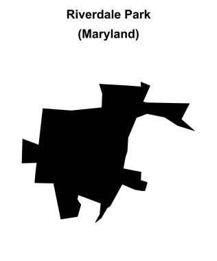 Riverdale Parkı (Maryland) boş ana hat haritası