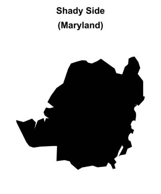 Gölgeli Taraf (Maryland) boş ana hat haritası