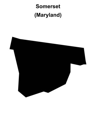 Somerset (Maryland) boş ana hat haritası