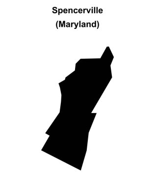 Spencerville (Maryland) boş ana hat haritası