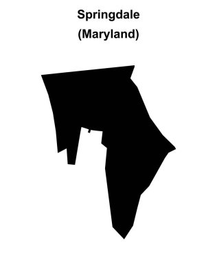 Springdale (Maryland) boş ana hat haritası