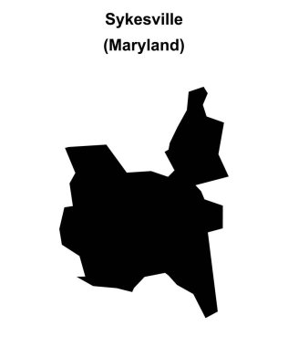 Sykesville (Maryland) boş ana hat haritası