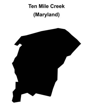 On Mil Deresi (Maryland) boş ana hat haritası