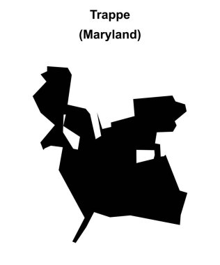 Trappe (Maryland) boş ana hat haritası