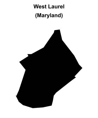 Batı Laurel (Maryland) boş ana hat haritası