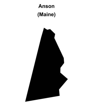 Anson (Maine) boş ana hat haritası