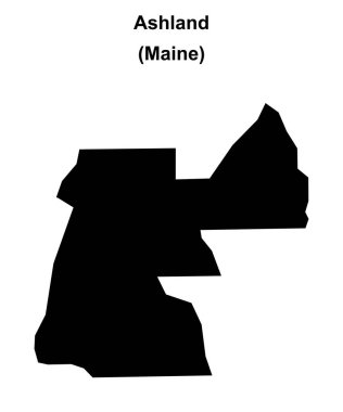 Ashland (Maine) boş ana hat haritası