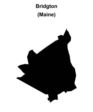 Bridgton (Maine) boş ana hat haritası