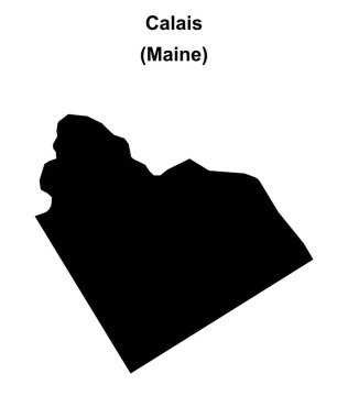 Calais (Maine) boş ana hat haritası