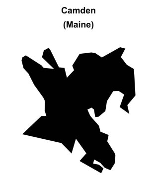 Camden (Maine) boş dış hat haritası