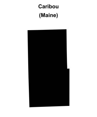 Ren geyiği (Maine) boş ana hat haritası