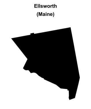 Ellsworth (Maine) boş ana hat haritası