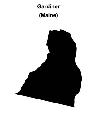 Gardiner (Maine) boş ana hat haritası