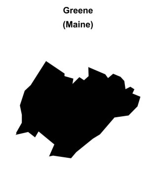 Greene (Maine) boş ana hat haritası
