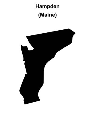Hampden (Maine) boş ana hat haritası