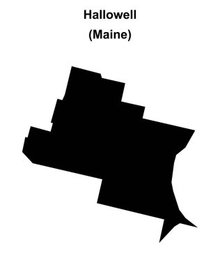 Hallowell (Maine) boş ana hat haritası