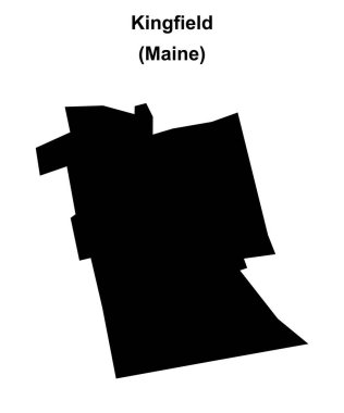 Kingfield (Maine) boş ana hat haritası