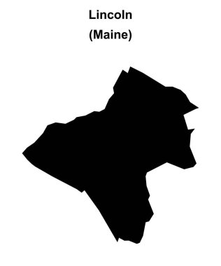 Lincoln (Maine) boş ana hat haritası