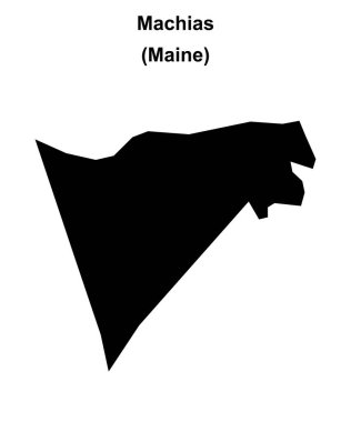 Machias (Maine) boş ana hat haritası