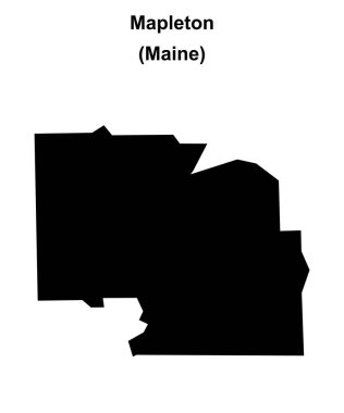 Mapleton (Maine) boş ana hat haritası