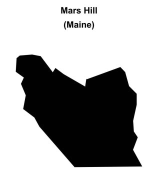 Mars Tepesi (Maine) boş ana hat haritası